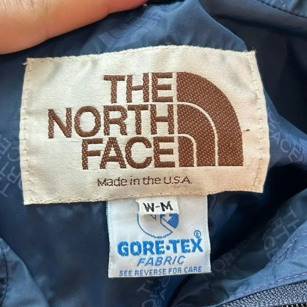 Vintage 90s The North Face Gore-Tex Navy Pullover Anorak Gorpcore Womens M